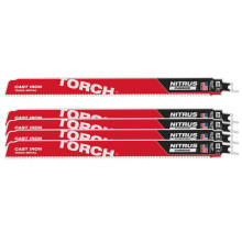 Полотна по металлу для сабельной пилы 5 шт Milwaukee TCT TORCH NITRUS 300 мм 8 TPI S 1255 CHC 48475563