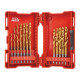 Набор свёрл по металлу Milwaukee RedHEX HSS-G TiN 19 шт 2-10 мм 48894760