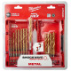 Набор свёрл по металлу Milwaukee RedHEX HSS-G TiN 19 шт 2-10 мм 48894760 - изображение 2