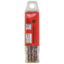 Свёрла по металлу 10 шт Milwaukee RED COBALT HSS-Co DIN338 3х33х61 мм 4932373336