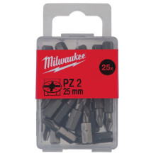 Биты 25 шт Milwaukee PZ2 25 мм 4932399590