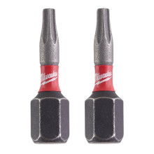 Биты ударные 2 шт Milwaukee Shockwave T10 25 мм 4932430871