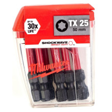 Биты ударные ударные 2 шт Milwaukee Shockwave T25 50 мм 4932430882