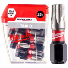 Биты ударные 25 шт Milwaukee Shockwave T30 25 мм 4932430886