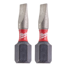 Биты ударные 2 шт Milwaukee Shockwave SL4.5х0.6 25 мм 4932430901