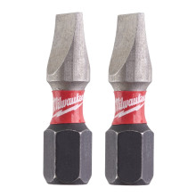 Биты ударные 2 шт Milwaukee Shockwave SL6.5x1.2 25 мм 4932430903