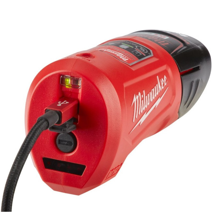Зарядний пристрій Milwaukee M12 TC Li-Ion 12 В 4932459450 - зображення 2