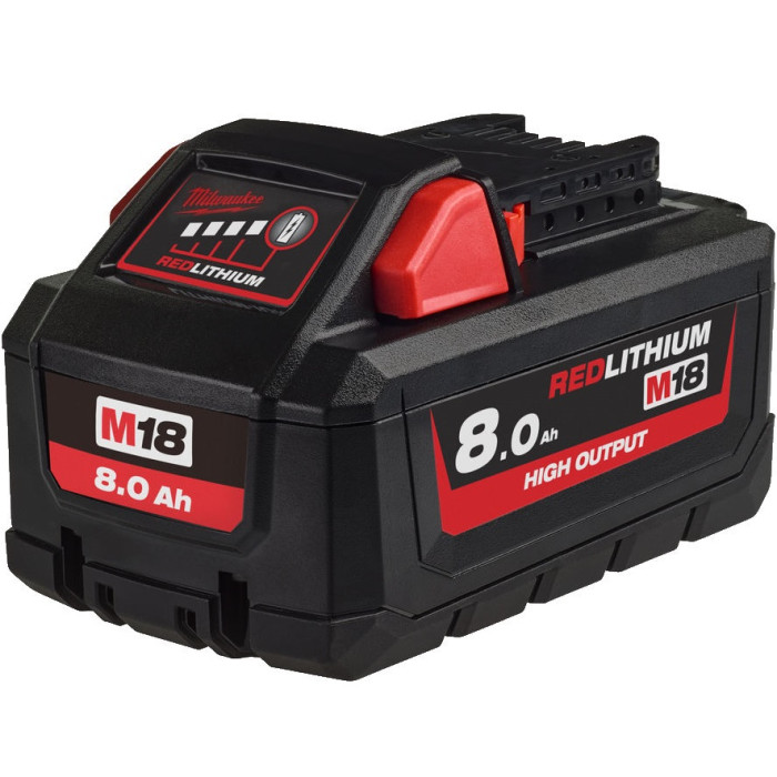 Аккумулятор Milwaukee High Output Li-Ion 18 В 8 Ач M18 HB8 4932471070