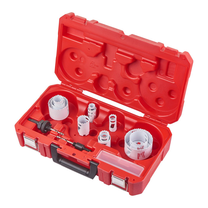 Набір біметалевих коронок універсальних 10 шт Milwaukee Hole Dozer Holesaw Set 19-79 мм 4932471370