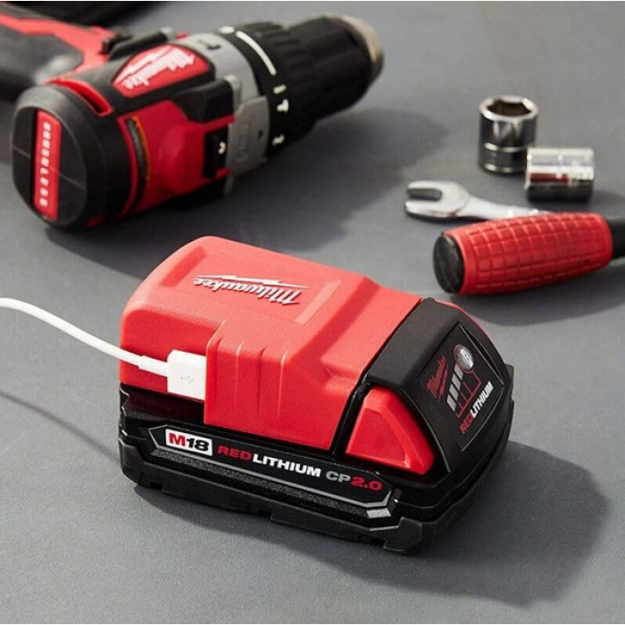 Адаптер USB Milwaukee 18 В M18 USB PS HJ2 4932471597 - зображення 6