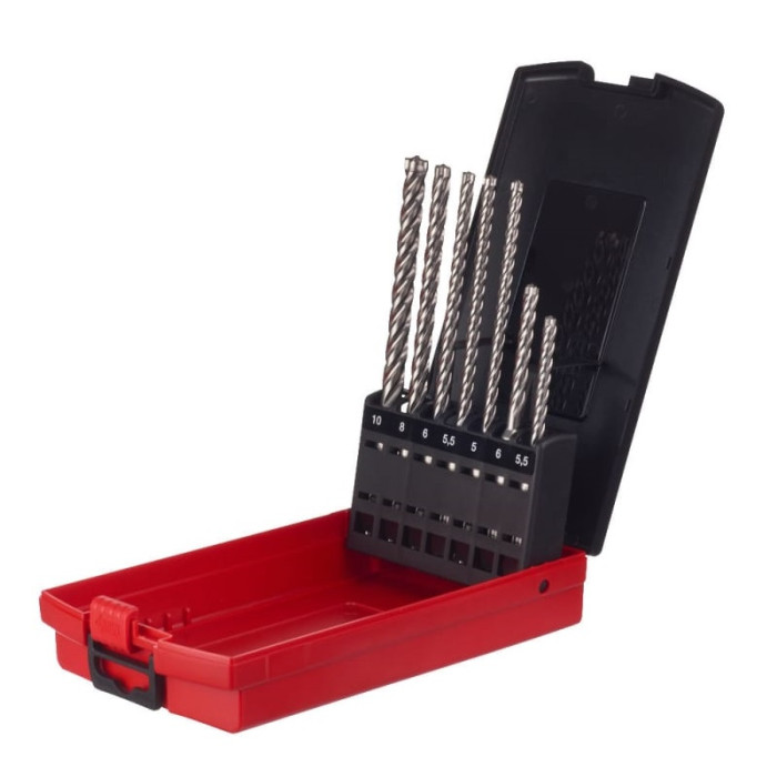 Буры по бетону 7 шт Milwaukee MX4 5-10х115-165 мм SDS-Plus 4932478627