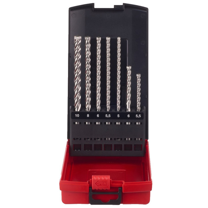 Буры по бетону 7 шт Milwaukee MX4 5-10х115-165 мм SDS-Plus 4932478627 - изображение 2