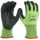 Перчатки сигнальные с защитой от порезов Milwaukee Hi-Vis Cut 5/E 9/L 4932479933