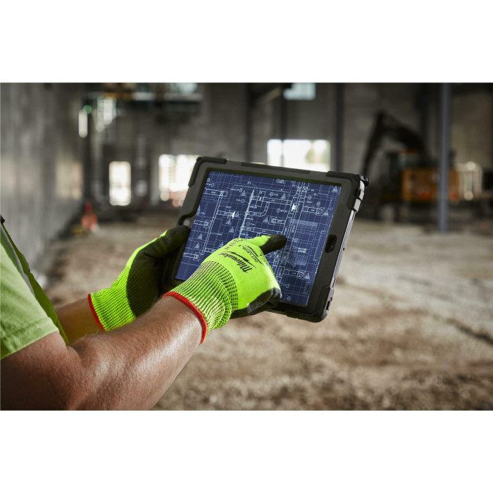 Перчатки сигнальные с защитой от порезов Milwaukee Hi-Vis Cut 5/E 9/L 4932479933 - изображение 4
