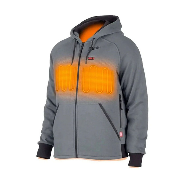 Толстовка аккумуляторная с подогревом Milwaukee XL M12 HHGREY4-0 (XL) 4932480069 без АКБ - изображение 2