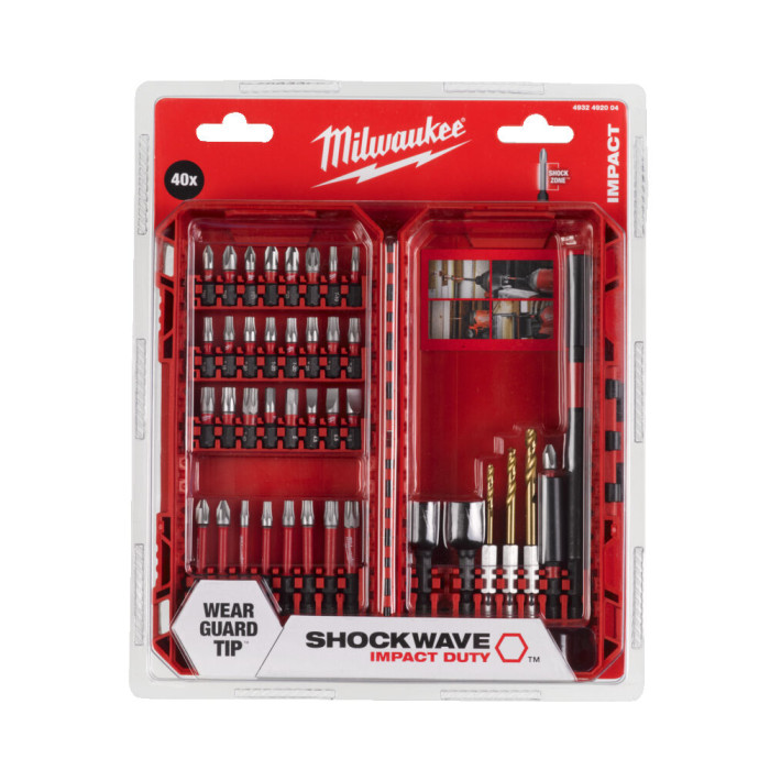 Набор свёрл и бит Milwaukee Shockwave Impact Duty 40 предметов 4932492004 - изображение 2