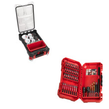 Набор коронок Milwaukee Packout 10 предметов + набор сверл Shockwave 40 предметов 4932492534