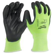 Перчатки сигнальные с защитой от порезов 12 пар Milwaukee Hi-Vis Cut 1/A 10/XL 4932492916