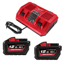 Набір Milwaukee M18 HNRGO3-122 зарядний пристрій 18 В, акумулятори 2 шт Li-Ion 18 В 12 Аг 4932492935