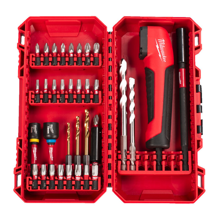 Набор бит и переходников Milwaukee Shockwave RedHEX 35 предметов 4932493653 - изображение 2