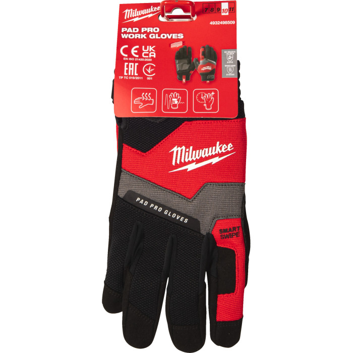 Перчатки защитные антивибрационные Milwaukee Pad Pro 9/L 4932498508 - изображение 2