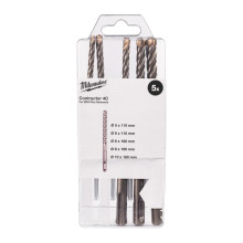 Буры по бетону 5 шт Milwaukee Contractor 4C 5-10х110-160 мм SDS-Plus 4932498909