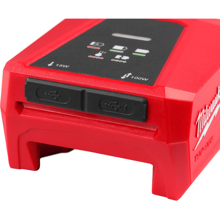 Зарядное устройство-адаптер USB Milwaukee Li-Ion 18 В M18 TC 4932499165 - изображение 4