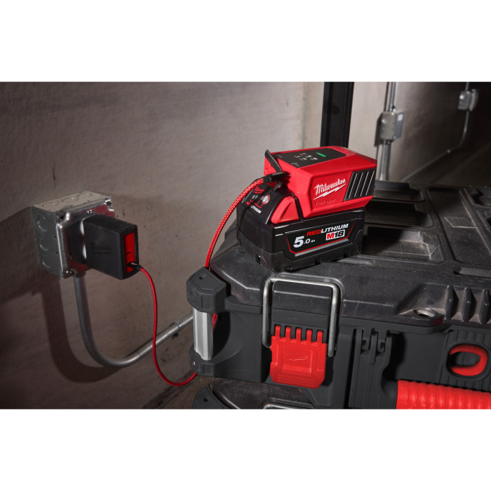 Зарядное устройство-адаптер USB Milwaukee Li-Ion 18 В M18 TC 4932499165 - изображение 12