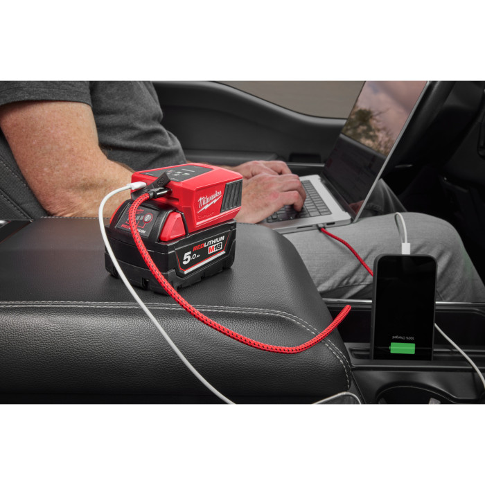 Зарядное устройство-адаптер USB Milwaukee Li-Ion 18 В M18 TC 4932499165 - изображение 15