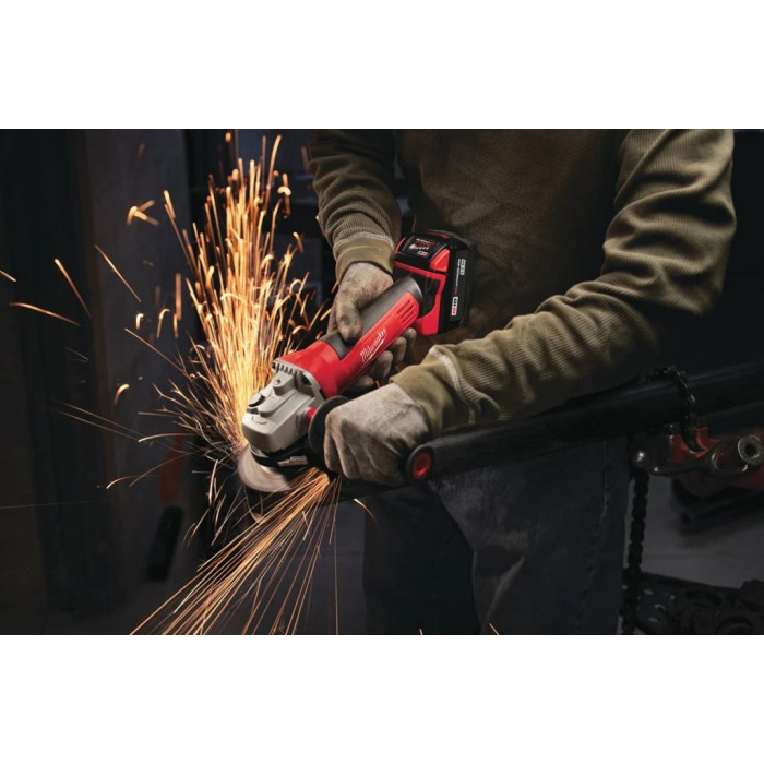 Угловая шлифмашина аккумуляторная Milwaukee HD18 AG-125-0 4933441502 без АКБ - изображение 4
