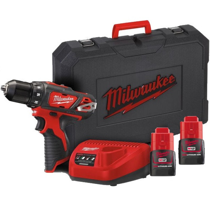 Дриль-шуруповерт акумуляторний Milwaukee M12 BDD-202C 4933441915