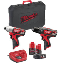 Набір акумуляторних інструментів Milwaukee M12 BPP2B-421C 4933443497