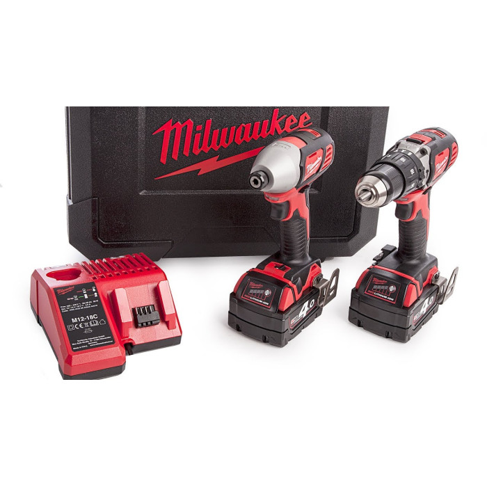 Набір акумуляторних інструментів Milwaukee M18 BPP2C-402C 4933443552 - зображення 4