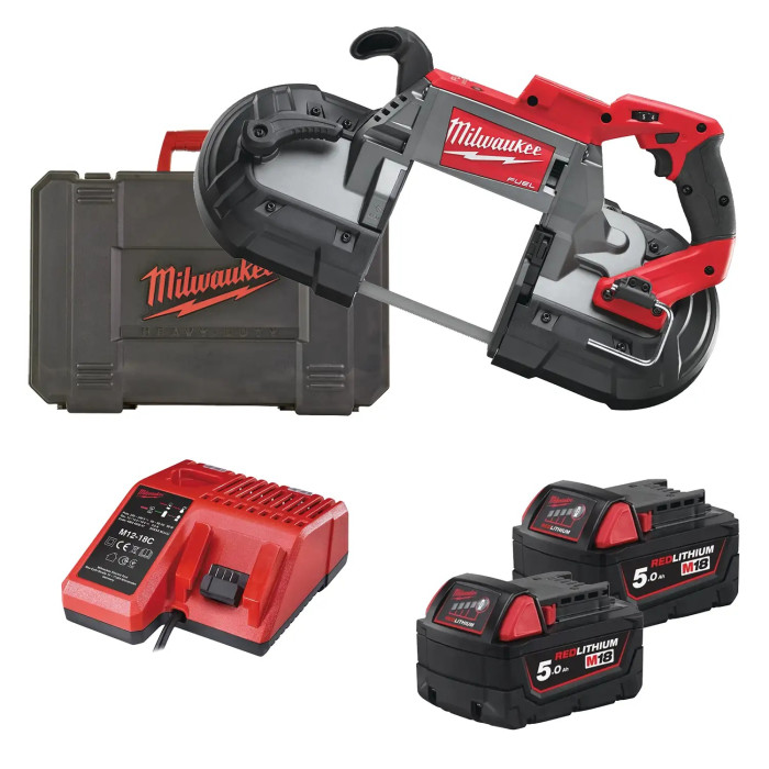 Ленточная пила аккумуляторная Milwaukee M18 CBS125-502C 4933448195