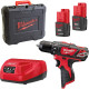 Дрель-шуруповёрт аккумуляторная Milwaukee M12 BDD-152С 4933451460