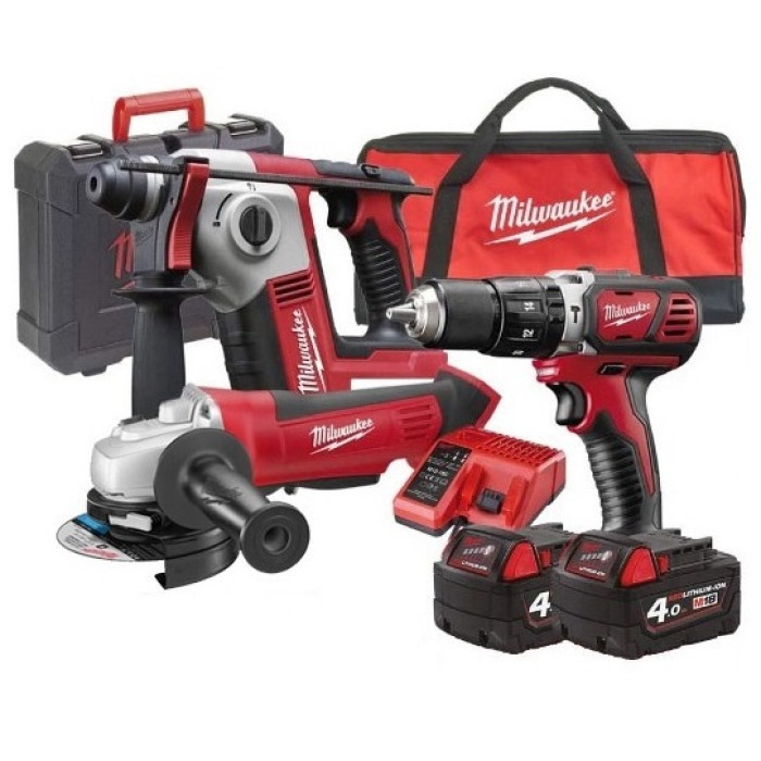 Набір акумуляторних інструментів Milwaukee M18 BPP3A-402B 4933464140