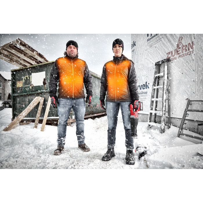 Куртка аккумуляторная с подогревом Milwaukee L M12 HJP-0 4933464366 без АКБ - изображение 7