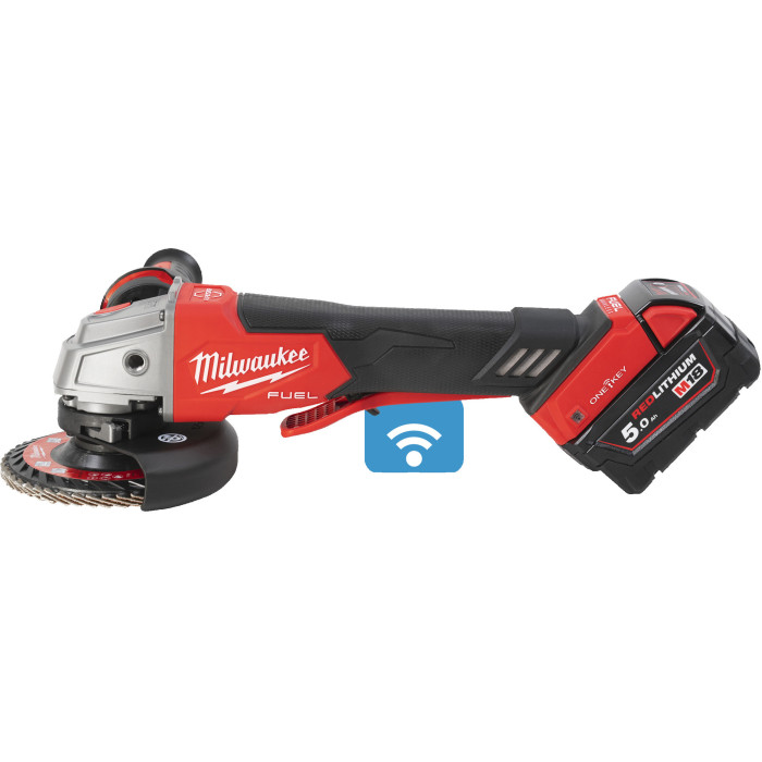 Угловая шлифмашина аккумуляторная Milwaukee M18 ONEFSAG125XPDB-502X 4933478435 - изображение 3
