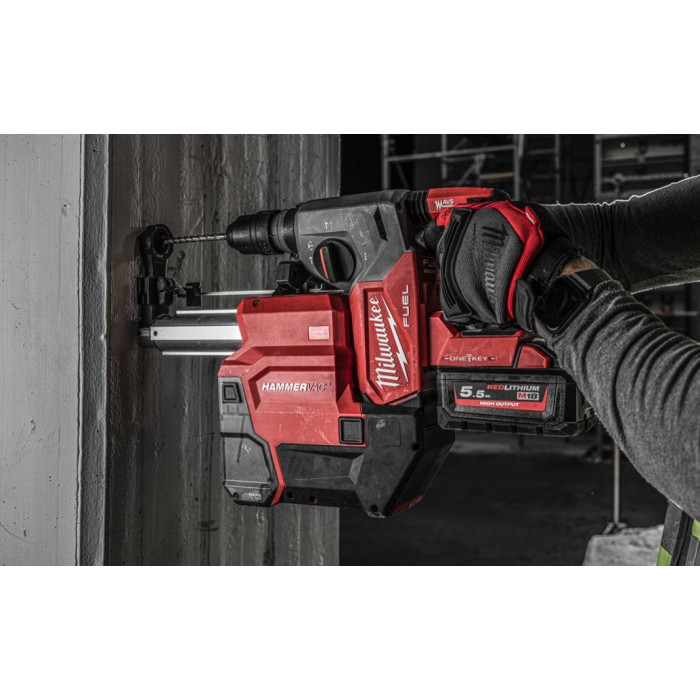 Перфоратор аккумуляторный Milwaukee M18 ONEFHXDEL-552C 4933478506 - изображение 6