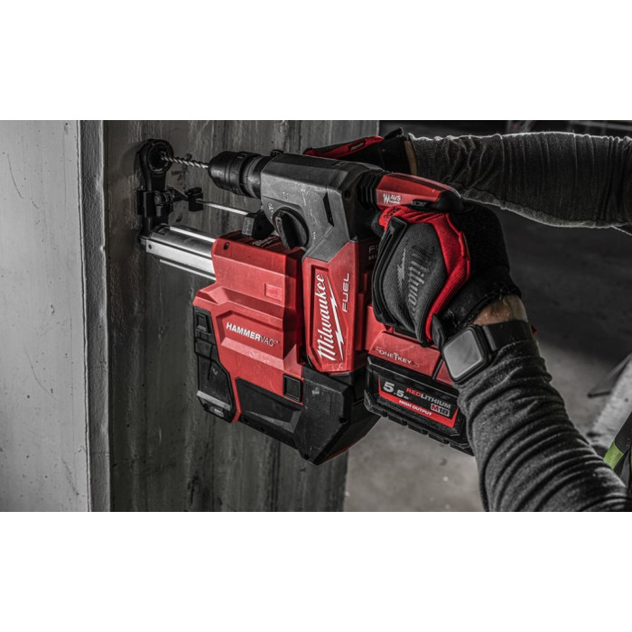 Перфоратор аккумуляторный Milwaukee M18 ONEFHXDEL-552C 4933478506 - изображение 7