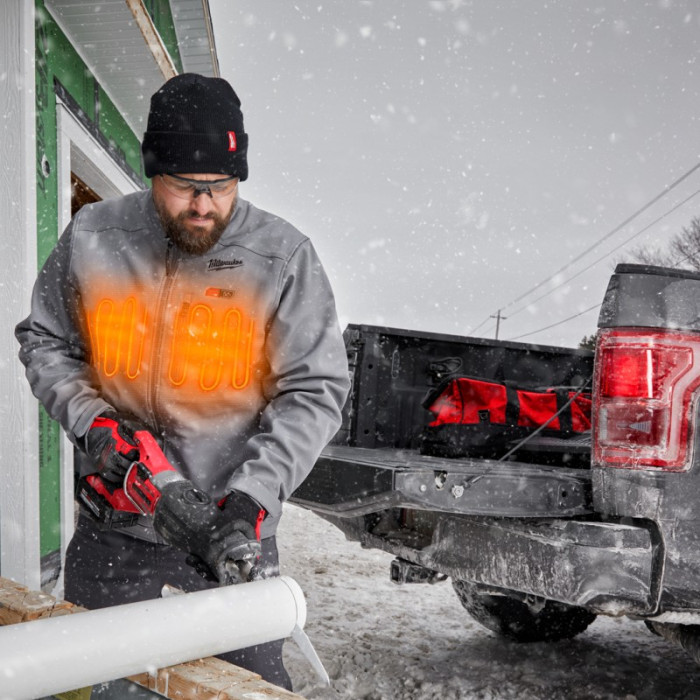 Куртка аккумуляторная с подогревом Milwaukee XL M12 HJ GREY5-0 4933478975 без АКБ - изображение 7