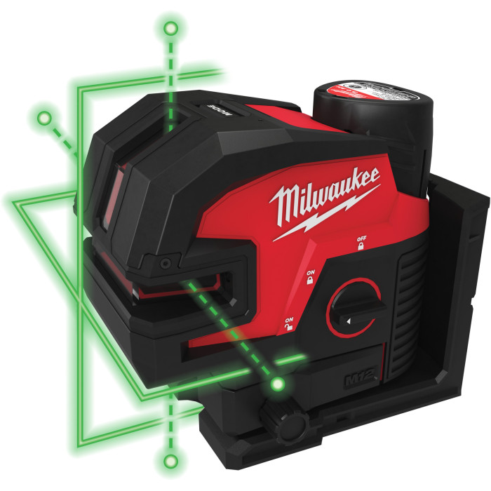 Лазерний нівелір акумуляторний Milwaukee M12 CLL4P-301C 4933479203 - зображення 6