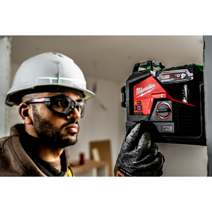 Лазерний нівелір акумуляторний Milwaukee M12 CLL4P-301C 4933479203 - зображення 12