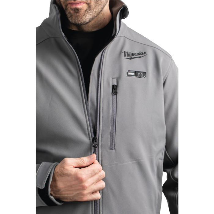 Куртка аккумуляторная с подогревом Milwaukee XXXL M12 HJ GREY5-0 4933479363 без АКБ - изображение 8