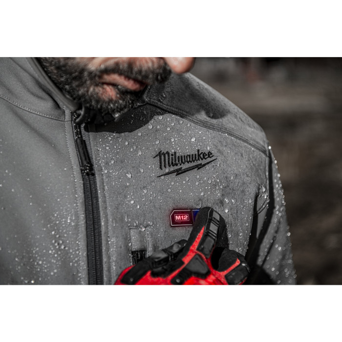 Куртка аккумуляторная с подогревом Milwaukee XXXL M12 HJ GREY5-0 4933479363 без АКБ - изображение 11