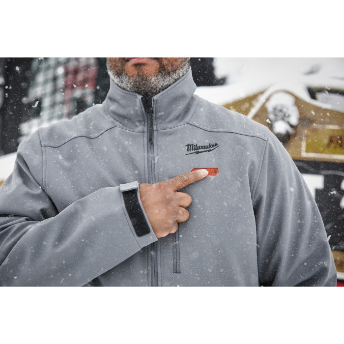 Куртка аккумуляторная с подогревом Milwaukee XXXL M12 HJ GREY5-0 4933479363 без АКБ - изображение 14