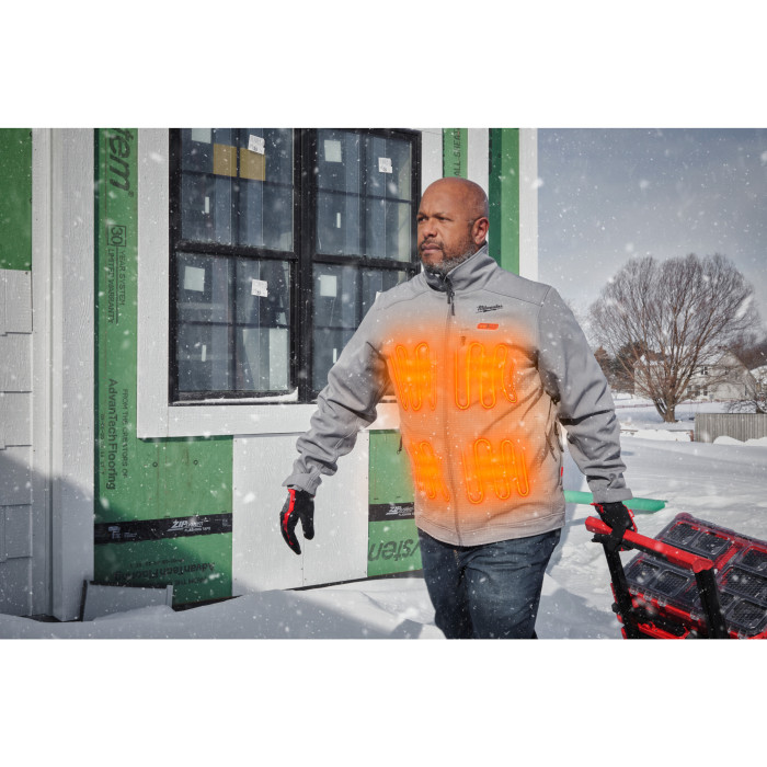 Куртка аккумуляторная с подогревом Milwaukee XXXL M12 HJ GREY5-0 4933479363 без АКБ - изображение 15