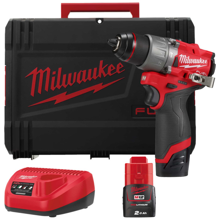 Дрель-шуруповёрт ударная аккумуляторная Milwaukee M12 FPD2-202X 4933479868