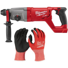 Перфоратор акумуляторний + рукавиці Milwaukee M18 CHD-0 4933479903-KIT без АКБ
