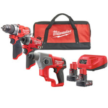 Набор аккумуляторных инструментов Milwaukee M12 FPP3D-601B 4933498578